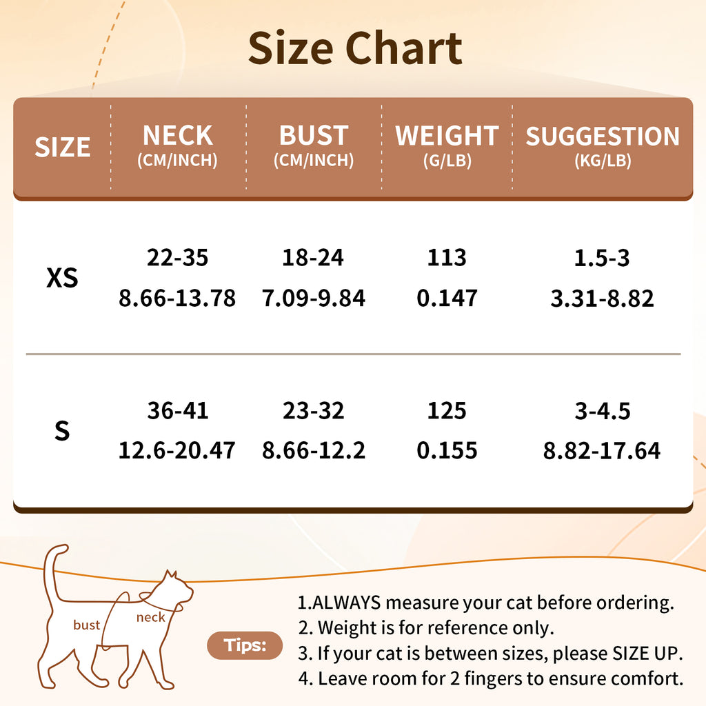 Cat Harness and Leash Set, Escape Proof Soft Kitten Vest with Reflective Strips, Tear-Resistant Taffeta Adjustable Harness for Small Cats Outdoor Walking